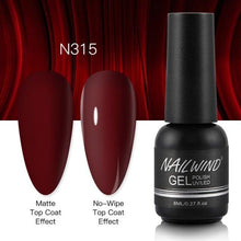 Load image into Gallery viewer, NEW TREND Modern fashion Red Gel Nail Polish For Nails  Permanent UV LED 8ml Matte Glossy High Quality Fashion Design For Women and Ladies
