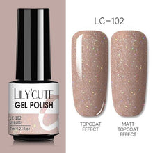Load image into Gallery viewer, 2022 New Fashion Purple Womens Nail Gel 7ml Permanent UV LED Base Matte Glossy Luxury Colorful Effect Nail Gel for Women and Girls
