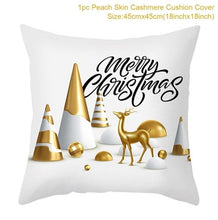 Load image into Gallery viewer, 2022 Santa Claus Christmas Pillowcase Decor For Home Christmas Throw Pillow Covers Decorative Snowman Santa Claus Pillow Covers Linen Cushion Cover Couch Pillow Cases Merry Christmas Ornament Xmas Gifts 45x45CM
