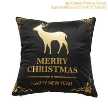 Load image into Gallery viewer, 2022 Santa Claus Christmas Pillowcase Decor For Home Christmas Throw Pillow Covers Decorative Snowman Santa Claus Pillow Covers Linen Cushion Cover Couch Pillow Cases Merry Christmas Ornament Xmas Gifts 45x45CM
