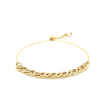 Load image into Gallery viewer, Adjustable Chain Bracelet in 14k Yellow Gold
