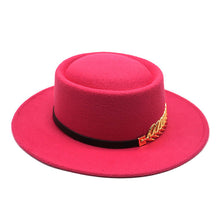 Load image into Gallery viewer, Autumn Winter Women Men  Vintage Fedora Women's Foldable Short Brim  Floppy Hat Gentleman Elegant Warm Hats Lady Party Luxury Caps Classic Summer Beach Sun Hat
