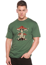 Load image into Gallery viewer, Boho Retro Hippie Mushrooms Natural Unisex Bamboo/Cotton Graphic T-Shirt
