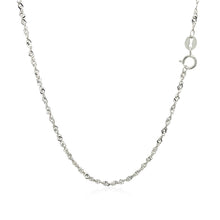 Load image into Gallery viewer, 14k White Gold Singapore Chain 1.5mm
