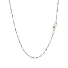 Load image into Gallery viewer, 14k White Gold Singapore Chain 1.5mm
