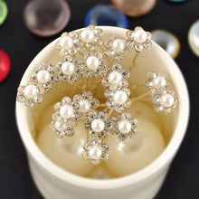 Load image into Gallery viewer, 20Pcs Fashion Wedding Bridal Pearl Flower Clear Crystal Rhinestone Hair Pins Clips Bridesmaid Hair wear Jewelry Gorgeous Hair Accessories For Women
