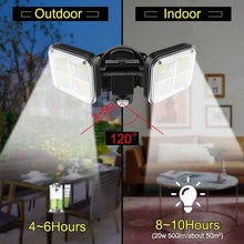 Load image into Gallery viewer, 20W Super Bright Solar Lights 120 LED IP65 Waterproof

