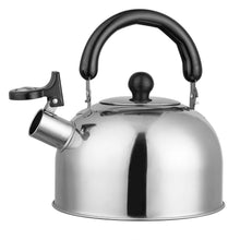 Load image into Gallery viewer, 2.1 Quarts Stainless Steel Whistling Tea Kettle Stovetop Induction Gas Teapot
