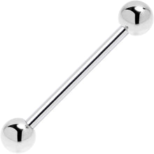 Load image into Gallery viewer, Solid 14k White Gold Straight Barbell 14G 3/4 5mm
