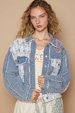 Load image into Gallery viewer, Elegant Delicate Crochet Patch Embroidered Button Up Jacket Bohemian Charming Classic Elegant Jacket

