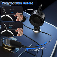 Load image into Gallery viewer, 21W 3-in-1 Retractable Car Phone Charger
