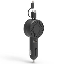 Load image into Gallery viewer, 21W 3-in-1 Retractable Car Phone Charger

