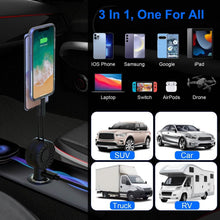 Load image into Gallery viewer, 21W 3-in-1 Retractable Car Phone Charger
