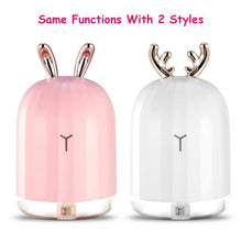 Load image into Gallery viewer, 220ml Cool Mist Humidifier Ultrasonic Air Diffuser Atomizer with 7 Color
