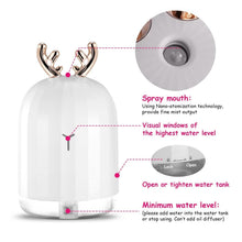 Load image into Gallery viewer, 220ml Cool Mist Humidifier Ultrasonic Air Diffuser Atomizer with 7 Color
