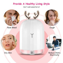 Load image into Gallery viewer, 220ml Cool Mist Humidifier Ultrasonic Air Diffuser Atomizer with 7 Color
