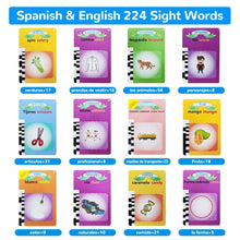 Load image into Gallery viewer, 224 Sight Words Spanish and English Bilingual Talking Flash Cards
