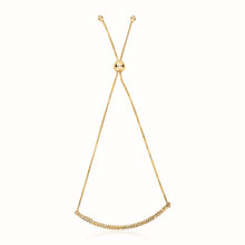 Load image into Gallery viewer, 14k Yellow Gold Chain Bar Lariat Style Bracelet
