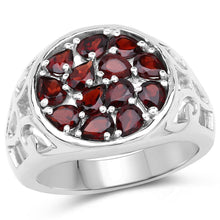 Load image into Gallery viewer, 2.34 Carat Genuine Garnet .925 Sterling Silver Ring
