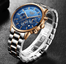 Load image into Gallery viewer, Men's Waterproof  Watch With Chronometers And Date Display Unique Design Perfect Gift
