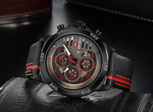 Load image into Gallery viewer, Men's  Sports Waterproof Watch With Chronometers And Leather Belt Multifunction Wristwatch Unique Design Perfect Gift
