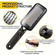 Load image into Gallery viewer, 4-Piece Stainless Steel Foot File Set – Callus &amp; Dead Skin Remover
