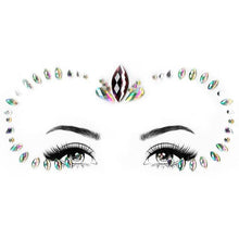 Load image into Gallery viewer, 23 Sets Glitter Face Jewels Sticker Temporary Party Face Makeup Tattoo Face Gems Glitter Face Jewels Crystal Stickers For Womens
