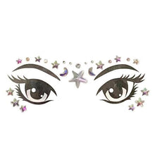 Load image into Gallery viewer, 23 Sets Glitter Face Jewels Sticker Temporary Party Face Makeup Tattoo Face Gems Glitter Face Jewels Crystal Stickers For Womens
