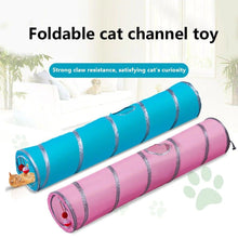 Load image into Gallery viewer, 2/3/4/5 Holes Pet Cat Tunnel Toys Foldable Pet Cat Kitty Training Interactive Fun Toy For Cats Rabbit Animal Play Tunnel Tube For Cats Tunnels for Indoor Cats Cat Tube Collapsible 3 Way Pet Tunnel Great Toy for Cats
