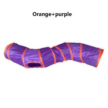 Load image into Gallery viewer, 2/3/4/5 Holes Pet Cat Tunnel Toys Foldable Pet Cat Kitty Training Interactive Fun Toy For Cats Rabbit Animal Play Tunnel Tube For Cats Tunnels for Indoor Cats Cat Tube Collapsible 3 Way Pet Tunnel Great Toy for Cats
