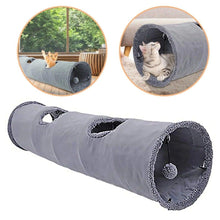 Load image into Gallery viewer, 2/3/4/5 Holes Pet Cat Tunnel Toys Foldable Pet Cat Kitty Training Interactive Fun Toy For Cats Rabbit Animal Play Tunnel Tube For Cats Tunnels for Indoor Cats Cat Tube Collapsible 3 Way Pet Tunnel Great Toy for Cats
