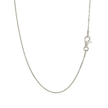 Load image into Gallery viewer, Sterling Silver Rhodium Plated Cable Chain 0.6mm
