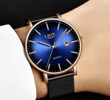 Load image into Gallery viewer, Men's Elegant  Watch With Stainless Steel Straps And Special Date Display Excellent Look Unique Design Perfect Gift
