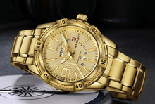 Load image into Gallery viewer, Men's  Luxury Stainless steal Waterproof Watch With Day And Date Display Unique Design Perfect Gift In Modern Metal Men  Wrist Watch Design
