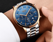 Load image into Gallery viewer, Men's Waterproof  Watch With Chronometers And Date Display Unique Design Perfect Gift
