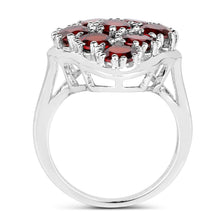 Load image into Gallery viewer, 5.22 Carat Genuine  Garnet .925 Sterling Silver Ring

