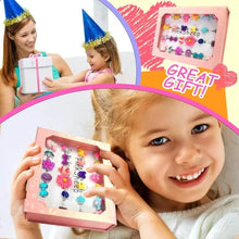 Load image into Gallery viewer, 24 Adorable Pink Sheep Little Girl Jewel Rings
