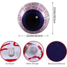 Load image into Gallery viewer, 24-Inch Halloween Inflatable Ghost Eyeball Decor

