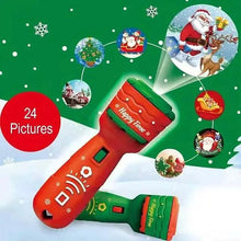 Load image into Gallery viewer, 24 Patterns Christmas Flashlight Projection Lamp
