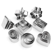 Load image into Gallery viewer, 24-Piece: Stainless Steel Cookie Cutters Set
