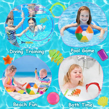 Load image into Gallery viewer, 24-Pieces: Diving Toys Swimming Pool for Aged 3+ Years Old
