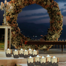 Load image into Gallery viewer, 24-Pieces Gold Votive Tealights Candle Holder Mercury Glass
