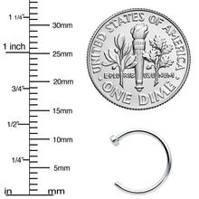 Load image into Gallery viewer, 18G Stainless Steel Nose Hoop - 3/8
