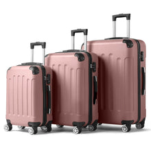 Load image into Gallery viewer, 3-Piece Hard Shell Luggage Set with TSA Lock – 20/24/28 Inch 360° Spinner Wheels
