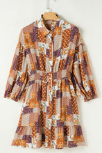 Load image into Gallery viewer, Unique Colorful Mini Shirt Dress Vibrant &amp; Trendy Casual Wear Party Dress
