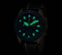 Load image into Gallery viewer, Waterproof Men's Sports  Watch With Leather Transparent Belts, Chronometers Day View Perfect Gift
