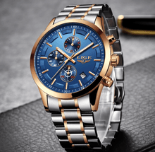 Load image into Gallery viewer, Men's Waterproof  Watch With Chronometers And Date Display Unique Design Perfect Gift
