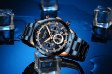 Load image into Gallery viewer, Men's Sports  Waterproof Stainless Steel Watch With Chronometers And Special Date Display Unique Design Perfect Gift
