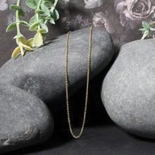 Load image into Gallery viewer, 14k Yellow Gold Diamond Cut Cable Link Chain 1.1mm
