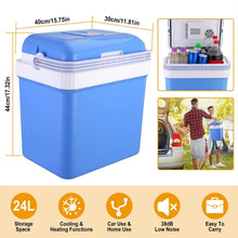 Load image into Gallery viewer, 24L 12V Car Portable Refrigerator Travel Cooler
